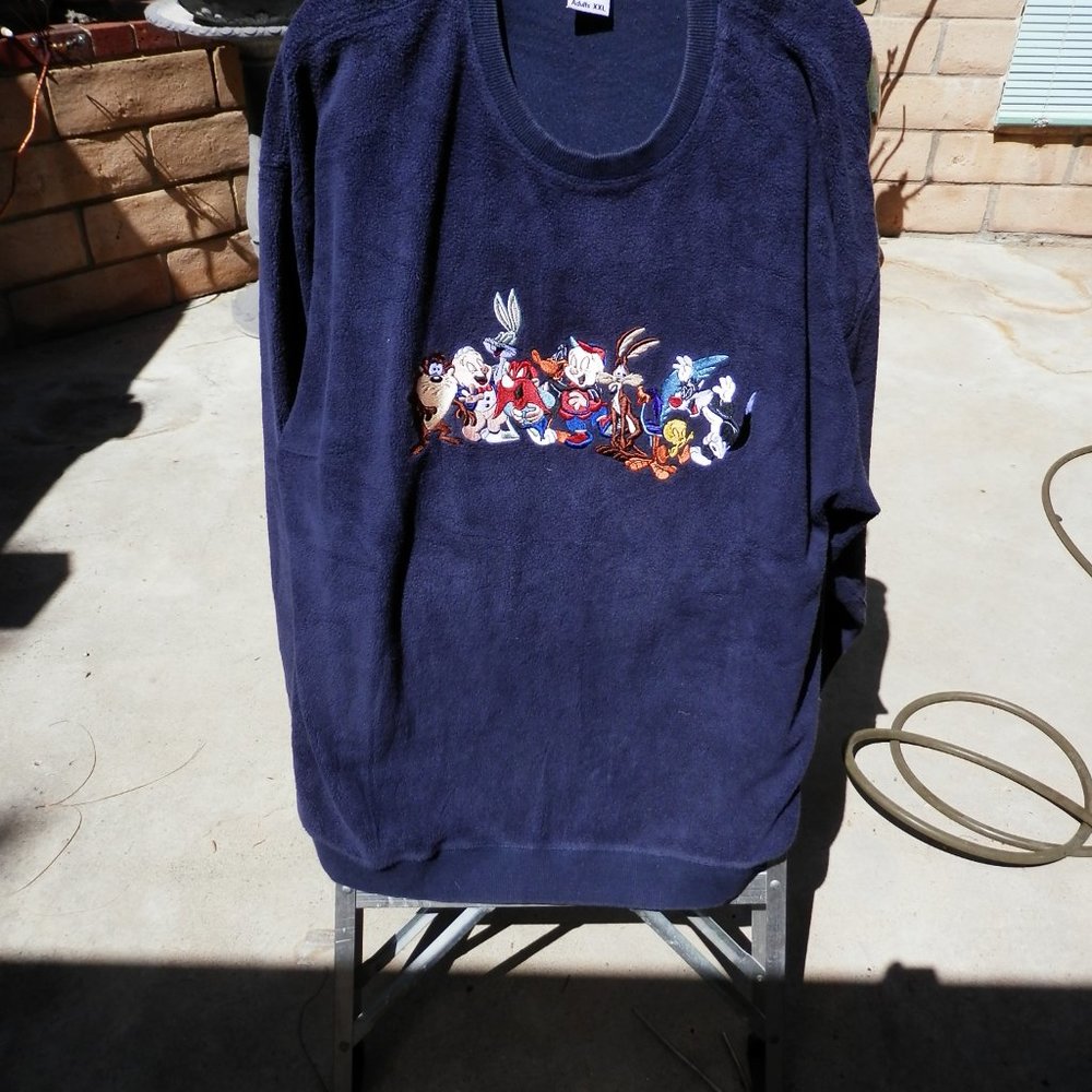 WARNER BROTHERS PULLOVER SWEATER IN BLUE